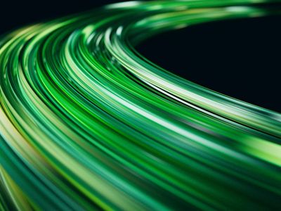 Abstract light patterns showing energy flow